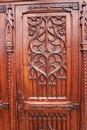 Gothic style Cabinet/armoire in Oak, France 19th century