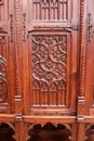Gothic style Cabinet/armoire in Oak, France 19th century