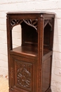 Gothic style Cabinet/pedestal in Oak, France 19th century