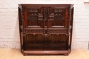 Gothic style Credenza in Oak, France 19th century