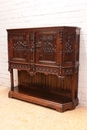 Gothic style Credenza in Oak, France 19th century