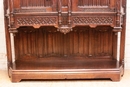 Gothic style Credenza in Oak, France 19th century