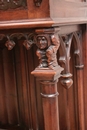 Gothic style Credenza in Walnut, France 19th century