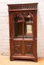 Gothic style Display cabinet in Oak, France 19th century