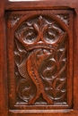 Gothic style Display cabinet in Oak, France 19th century