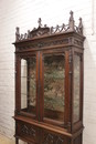 Gothic style Display cabinet in Oak, France 19th century