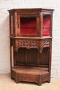 Gothic style Display cabinet in Oak, France 19th century