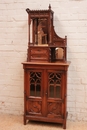 Gothic style Display cabinet in Walnut, France 19th century