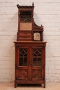 Gothic style Display cabinet in Walnut, France 19th century