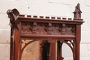 Gothic style Display cabinet in Walnut, France 19th century