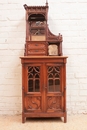 Gothic style Display cabinet in Walnut, France 19th century