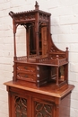 Gothic style Display cabinet in Walnut, France 19th century