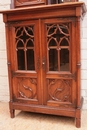 Gothic style Display cabinet in Walnut, France 19th century