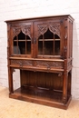 Gothic style Display cabinet in Walnut, France 19th century