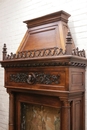 Gothic style Fire mantle in Walnut, France 19th century