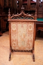 Gothic style Fire screen in Walnut, France 19th century