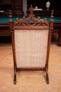 Gothic style Fire screen in Walnut, France 19th century