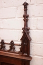 Gothic style Hall bench in Oak, France 19th century