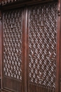 Gothic style Hall bench in Walnut, France 19th century