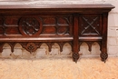 Gothic style Hall rack in Oak, France 1900