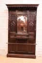 Gothic style Hall tree  in Oak, France 19th century
