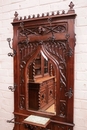 Gothic style Hall tree  in Walnut, France 19th century