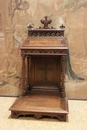 Gothic style Kneeler in Walnut, France 19th century