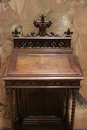Gothic style Kneeler in Walnut, France 19th century