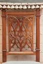 Gothic style kneeler in Walnut, France 19th century