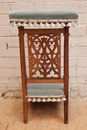Gothic style kneeler in Walnut, France 19th century