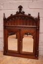 Gothic style Mirror in Walnut, France 19th century