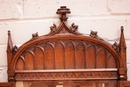 Gothic style Mirror in Walnut, France 19th century