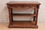 Gothic style server in walnut