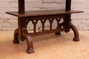 Gothic style Table in Oak, France 19th century