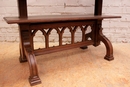 Gothic style Table in Oak, France 19th century