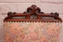 Gothic style 2 arm chairs and 10 chairs in Walnut, France 19th century