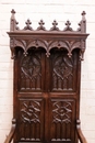 Gothic style Throne chair in Oak, France 19th century