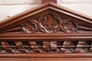 Gothic style Twin beds in Walnut, France 19th century