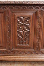 Gothic style Trunk in Oak, France 1900