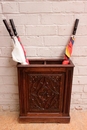 Gothic style Umbrella stand in Oak, France 19th century