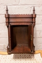 Gothic style Wall cabinet in Walnut, France 19th century