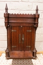 Gothic style Wall cabinet in Walnut, France 19th century