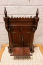 Gothic style Wall cabinet in Walnut, France 19th century