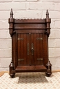 Gothic style Wall cabinet in Walnut, France 19th century