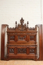 Gothic style Walnut Gothic bedroom set in Walnut, France 19th century