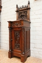 Gothic style Walnut Gothic bedroom set in Walnut, France 19th century