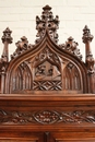 Gothic style Walnut Gothic bedroom set in Walnut, France 19th century