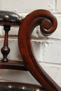 Henri II style Arm Chair in mahogany, France 19th century