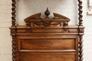 Henri II style Bed  in Walnut, France 19th century