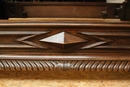 Henri II style Bed  in Walnut, France 19th century